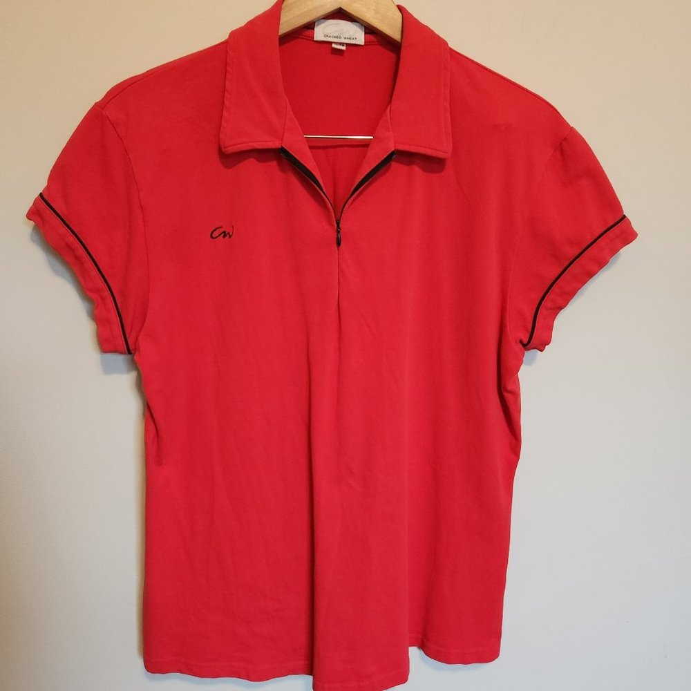 Cracked Wheat Red Golf Shirt Size XL